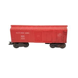 Marx Baltimore & Ohio 467110 8 Wheel Red Boxcar O Scale